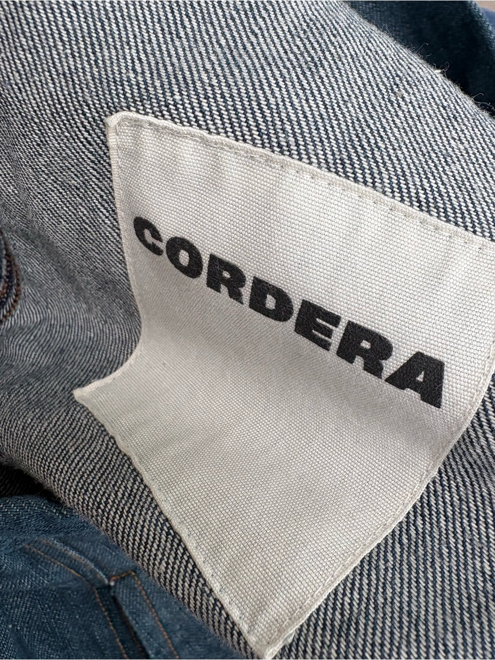 NWOT Cordera Blue Frontal Seam Curved Jeans - Picture 4 of 4